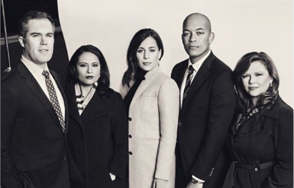 Hallie Jackson with the team (Photo: Instagram)