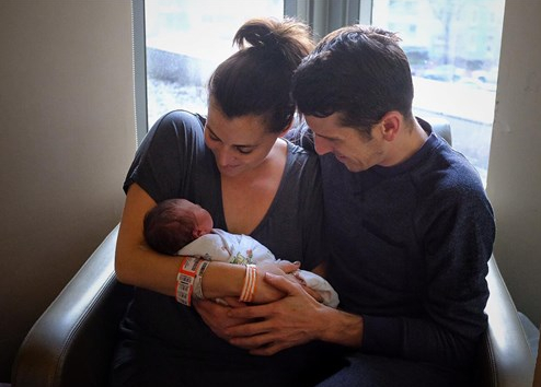 Hallie Jackson and Frank Thorpe with her daughter, Monroe Jackson Thorpe (photo: today)