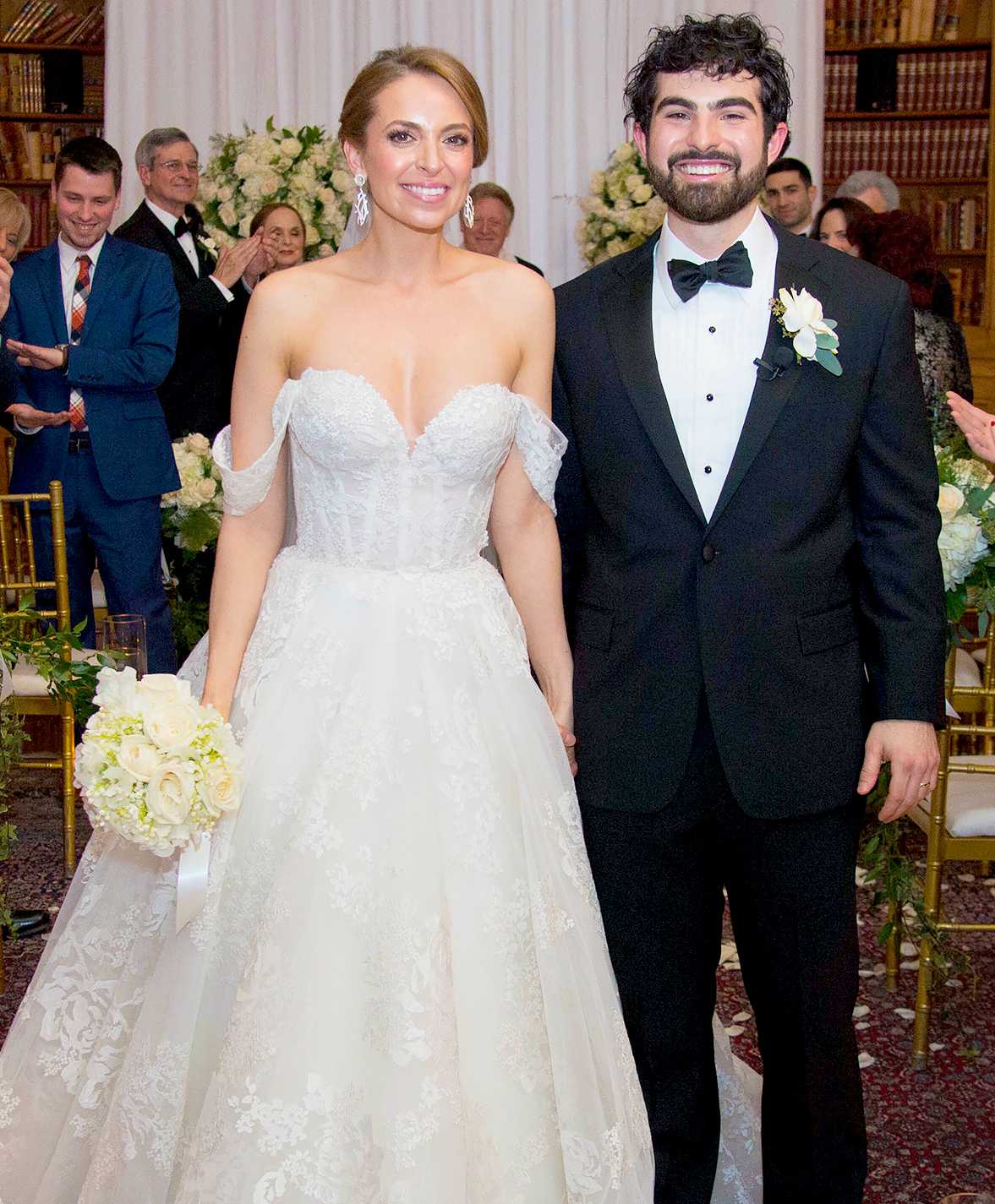 Jeremy Cher and Jedediah's wife in a wedding dress (Photo: US Weekly)