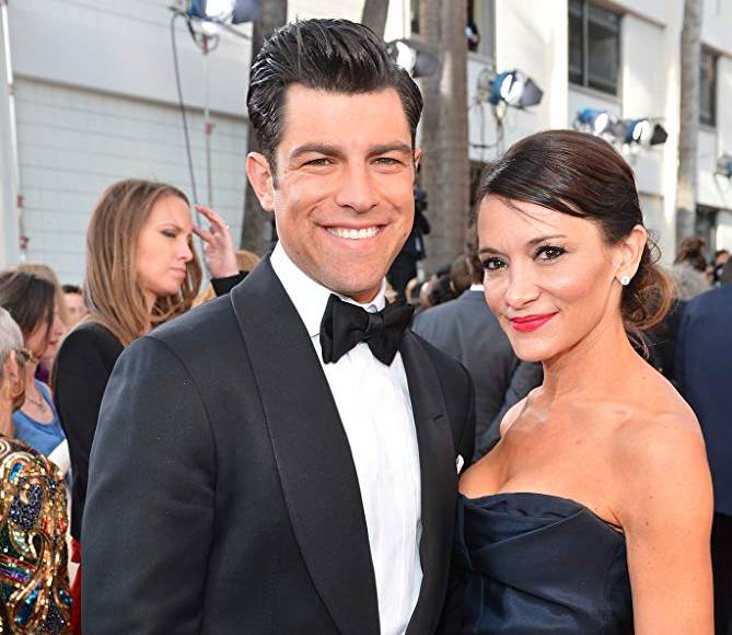 Max Greenfield and his wife Tess Sanchez.