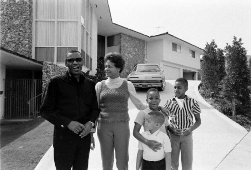 Ray Charles and his wife Della Beatrice Howard Robinson and his children...