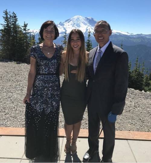 Richard Ohashi with his wife Diana Ohashi and daughter Catelyn Ohashi.